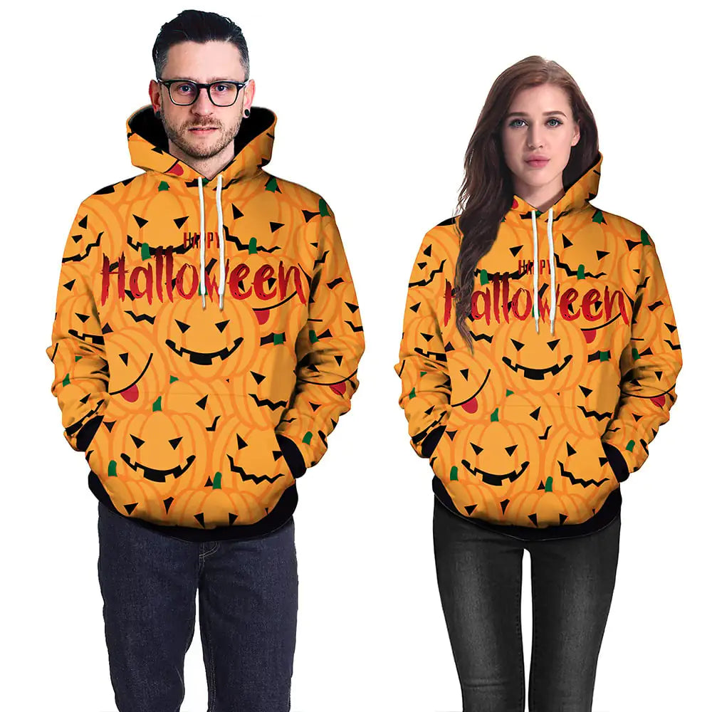Women's Halloween Couples Hooded Sweater