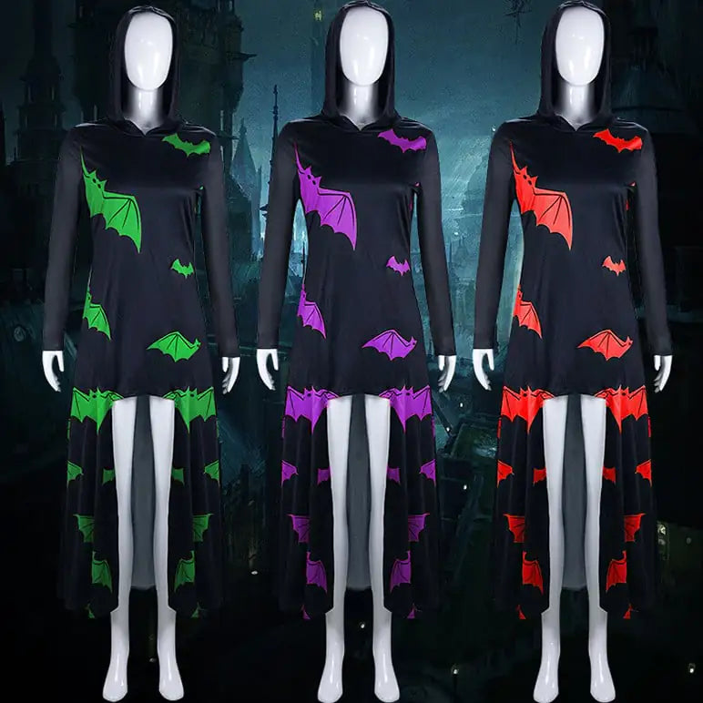 Women's Batwing Hooded Cloak for Halloween