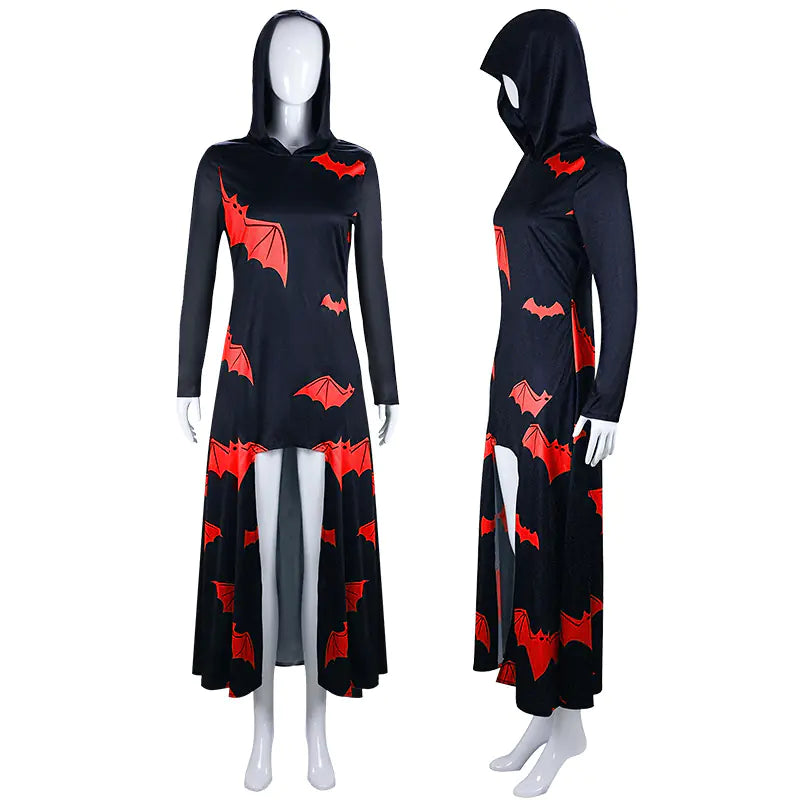 Women's Batwing Hooded Cloak for Halloween
