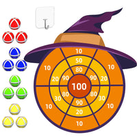 30” Halloween Decorations Witch Hat Party Favor Large Halloween Toys Kids Dart Board Game Halloween Party Supplies Indoor Outdoor Decor Stocking Stuffers Christmas Birthday Gifts for Boys Girls