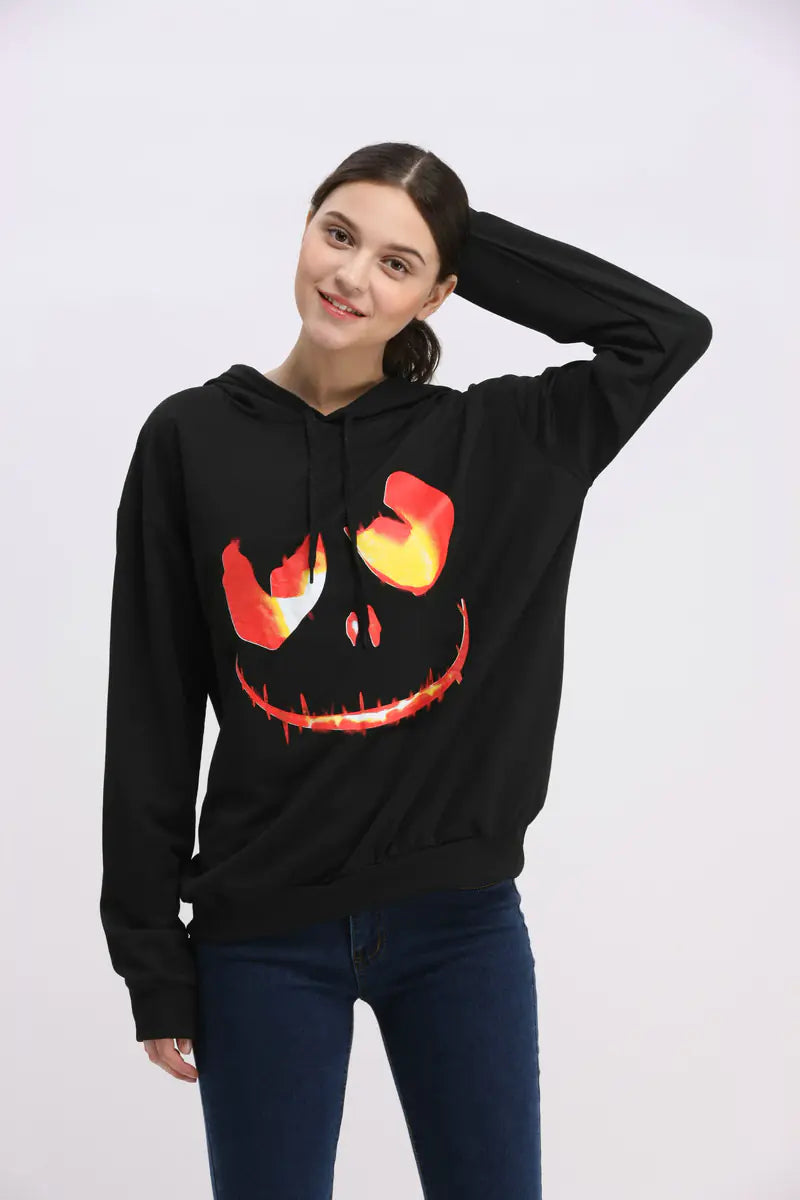 Women's Pumpkin Hoodie for Halloween