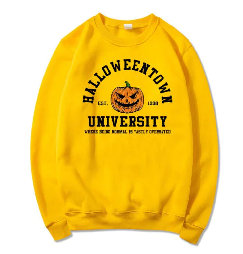 Colorful Pumpkin Printed Halloween Sweater