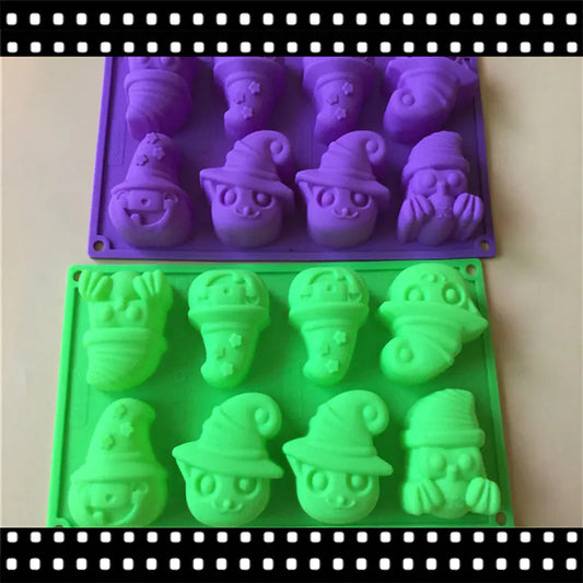 Halloween Pumpkin Ghost Silicone Cake Mold