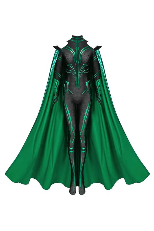 Womens Super Villain Goddess Costume Halloween Cosplay Jumpsuit Bodysuit XXXL