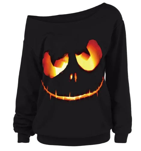 Women's Pumpkin Hoodie for Halloween