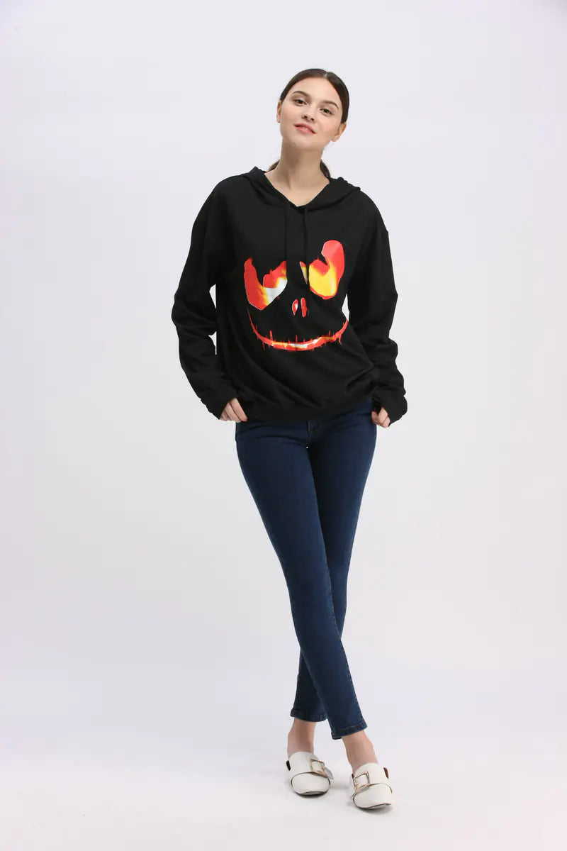 Women's Pumpkin Hoodie for Halloween