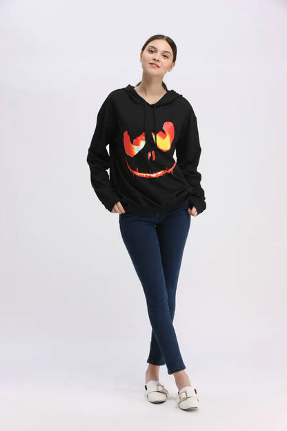 Women's Pumpkin Hoodie for Halloween