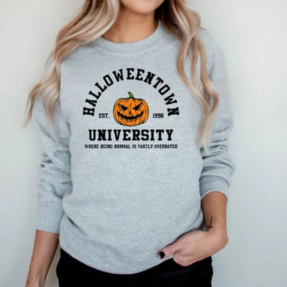 Colorful Pumpkin Printed Halloween Sweater